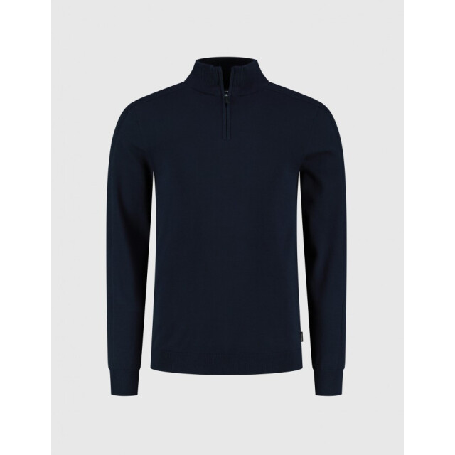 Saint Steve Elwin 70003 dark navy half zip trui 70003 Dark Navy/ELWIN large