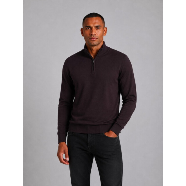 Saint Steve Cas 19480 80032 merlot half zip trui 80032 Merlot/CAS 19480 large