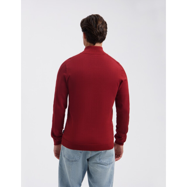 Saint Steve Elwin 50012 dark brick half zip trui 50012 Dark Brick/ELWIN large