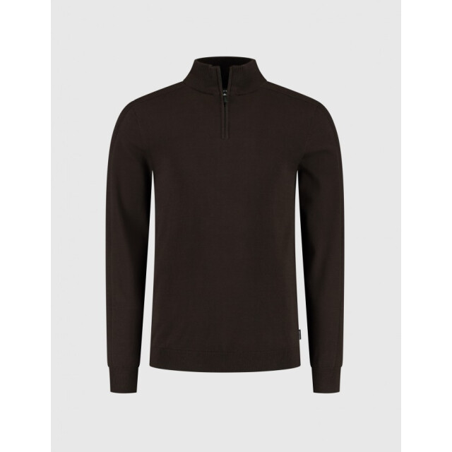 Saint Steve Elwin 50015 burnt coffee half zip trui 50015 Burnt Coffee/ELWIN large