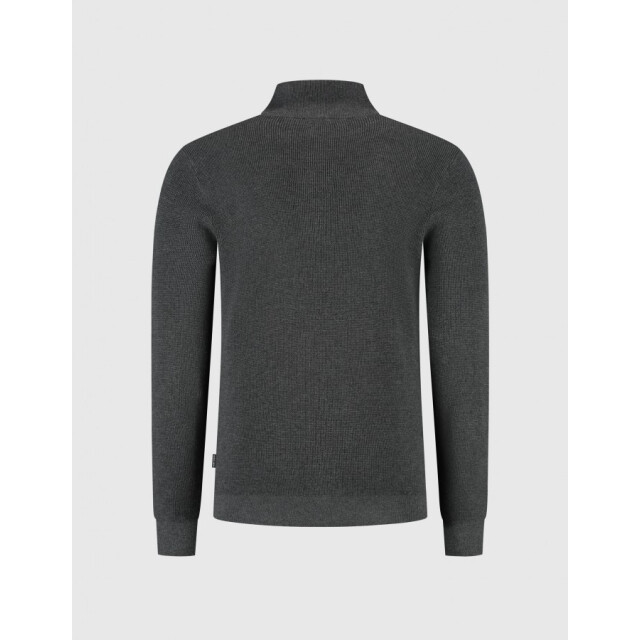Saint Steve Dominic 90021 titanium grey melee half zip trui 90021 Titanium Grey Melee/DOMINIQUE large
