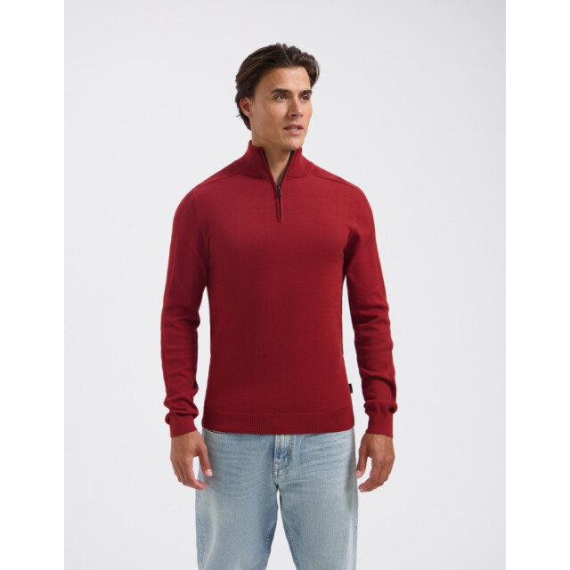 Saint Steve Elwin 50012 dark brick half zip trui 50012 Dark Brick/ELWIN large
