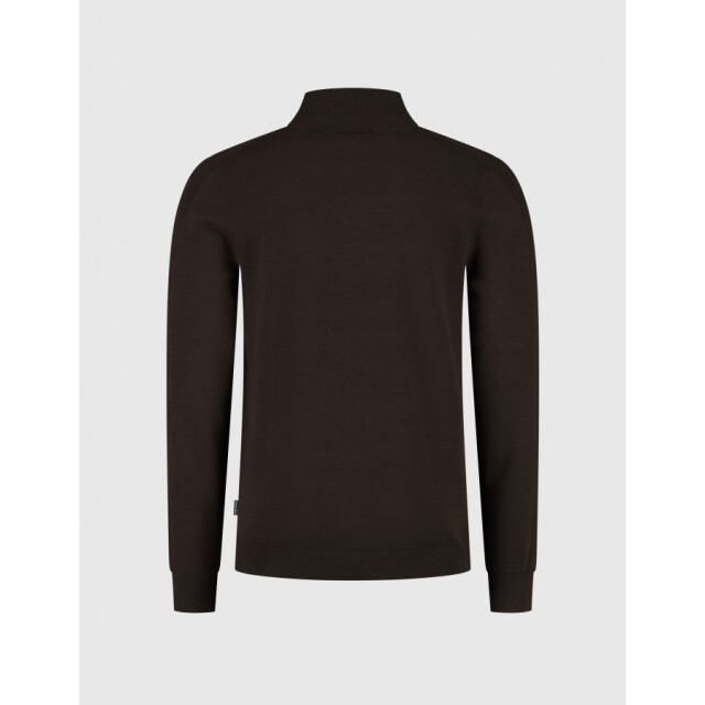 Saint Steve Elwin 50015 burnt coffee half zip trui 50015 Burnt Coffee/ELWIN large