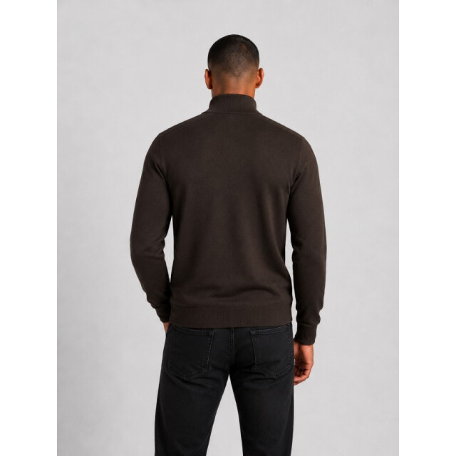 Saint Steve Elwin 50015 burnt coffee half zip trui 50015 Burnt Coffee/ELWIN large
