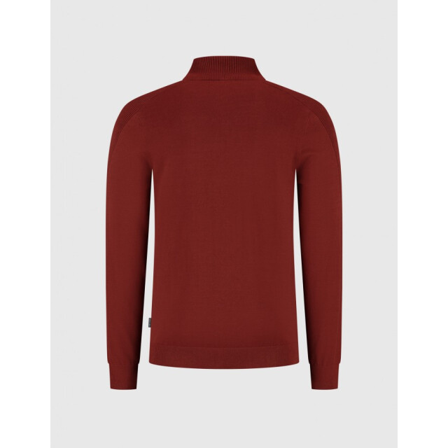Saint Steve Elwin 50012 dark brick half zip trui 50012 Dark Brick/ELWIN large