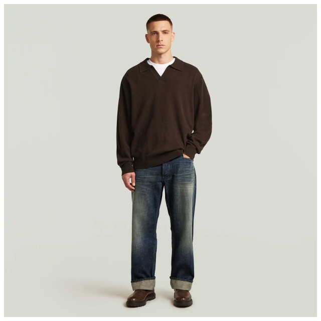 G-Star Wool refined polo collar knit D30769-D770-D311 large