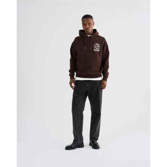 Resteröds Rtelliot backprinted hoodie 40262-3421-89-brown large