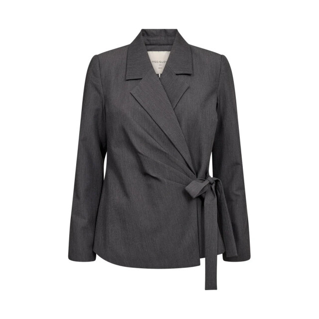 Free Quent Fqvika blazer jacket dark grey melange 211858-1050 large