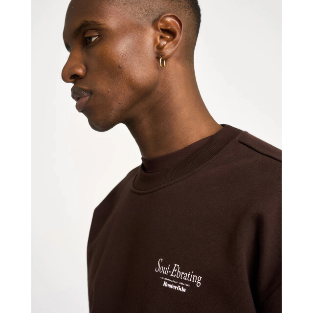 Resteröds Rtdrake chestprint crew 40262-1422-89-brown large