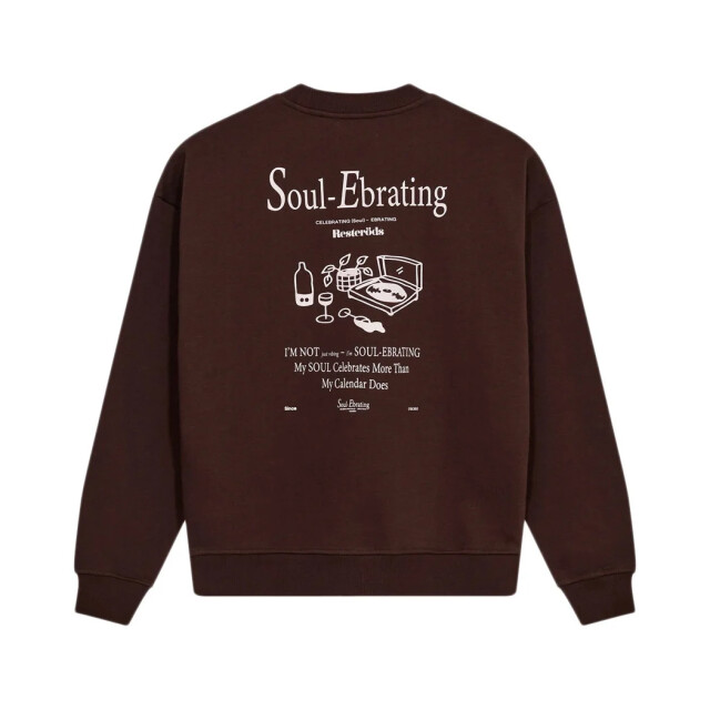 Resteröds Rtdrake chestprint crew 40262-1422-89-brown large