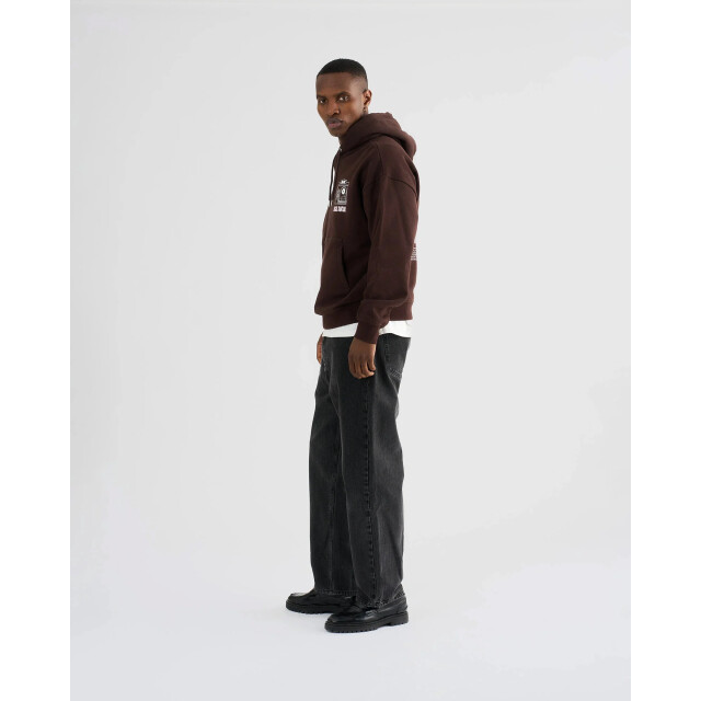 Resteröds Rtelliot backprinted hoodie 40262-3421-89-brown large