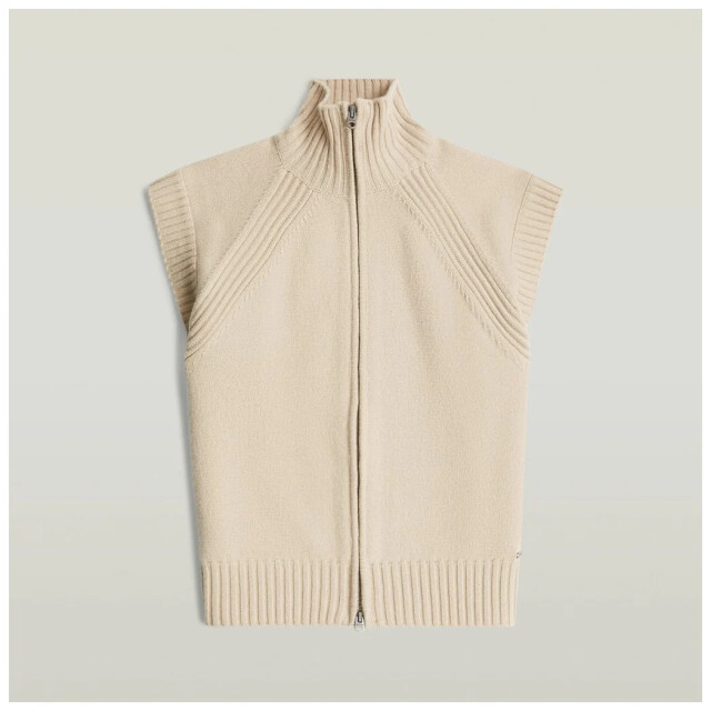 G-Star Heavy moto zip vest knit wmn D30195-D770-1214 large