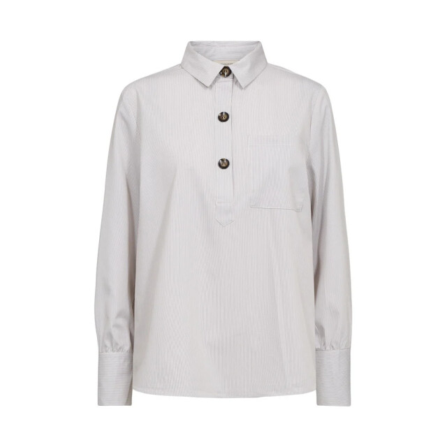 Free Quent Fqflyna shirt fine stripe off white 211842-7076 large