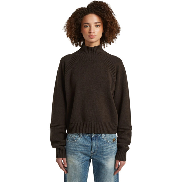G-Star Heavy moto turtle knit wmn D30059-D770-D311 large