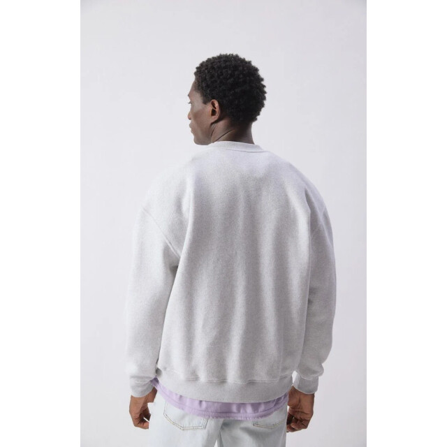 American Vintage Sweat shirt baptown mbap03b heater grey MBAP03B large