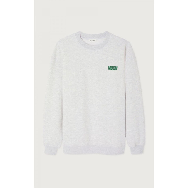 American Vintage Sweat shirt baptown mbap03b heater grey MBAP03B large