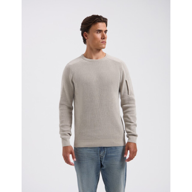 Saint Steve Lux 20006 sand melee crew neck trui 20006 Sand Melee/LUX large