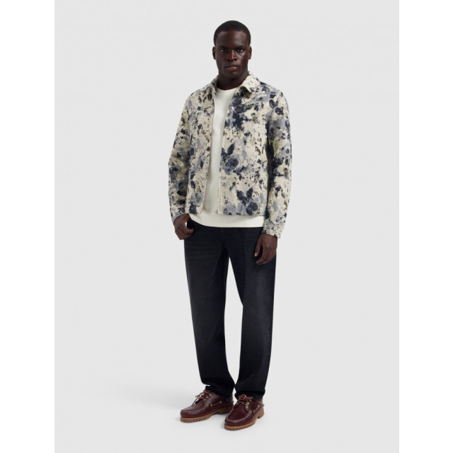 Pure Path 26030204 53 jacquard flower full-zip overshirt purep 53/26030204 large