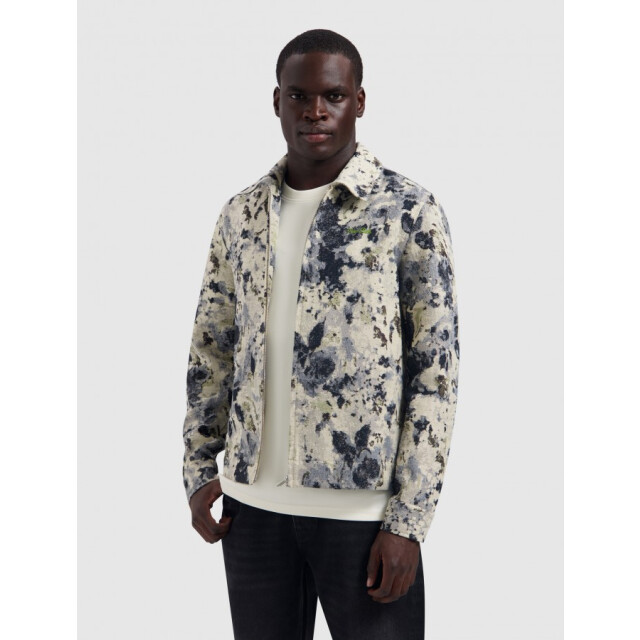 Pure Path 26030204 53 jacquard flower full-zip overshirt purep 53/26030204 large