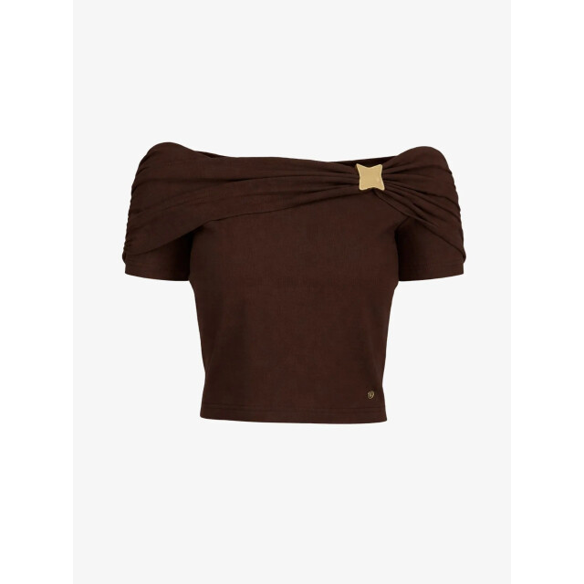 Guess Dames top brigitte off shoulder regal bruin W6GP12-K2935-G1EB large
