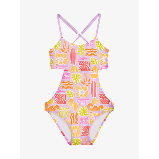 Mayoral Meisjes badpak printed lila 6-777-35 large
