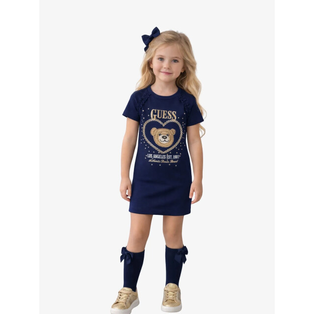 Guess Meisjes jurk punto milano secret blauw K6RK01-KAUH0-G7HR large