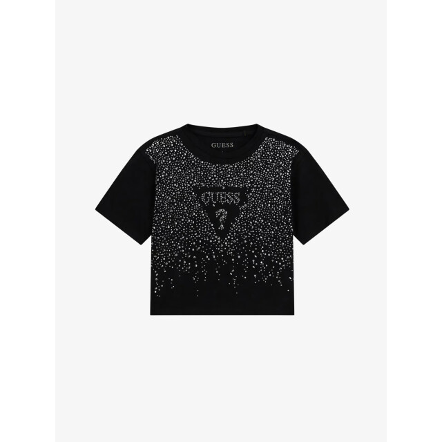 Guess Meisjes t-shirt midi zwart J6RI37-K6YW4-JBLK large