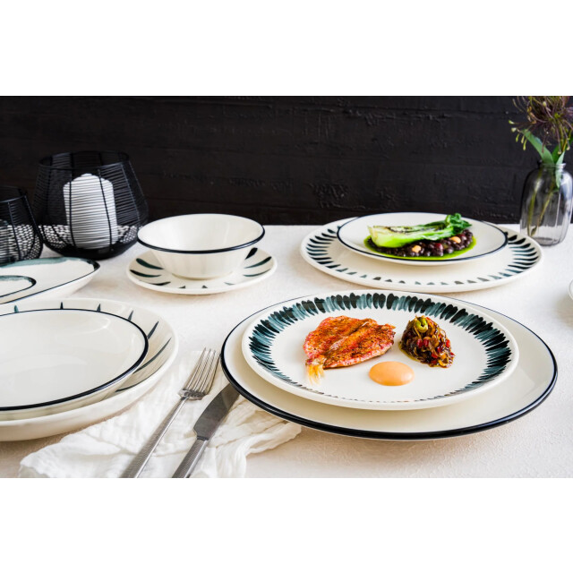 Bonna Dessertbord lavis black porselein 19 cm set van 6 3694732 large
