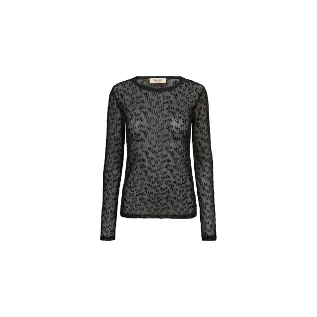 Mos Mosh 176020 801 mmloretta mono mesh blouse black 176020 801 large