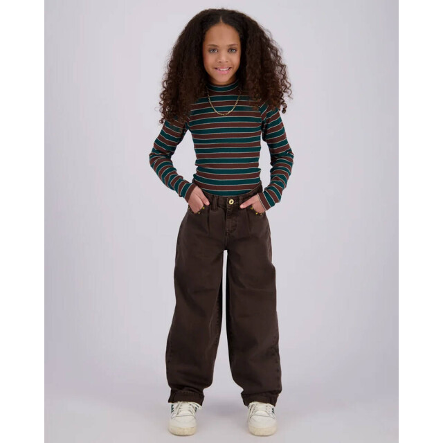 Vingino Vingino Top lange mouw AW26KG300159 Tops & T-Shirts Bruin Vingino Top lange mouw AW26KG300159 large