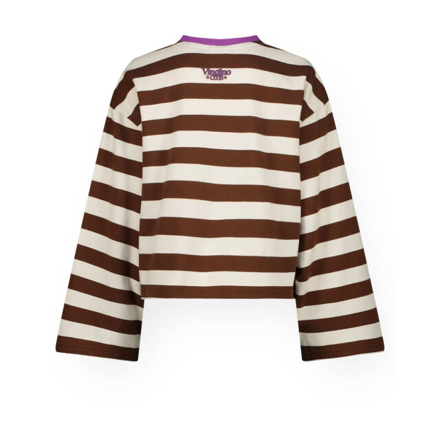Vingino Vingino Top lange mouw AW26KG300162 Tops & T-Shirts Bruin Vingino Top lange mouw AW26KG300162 large