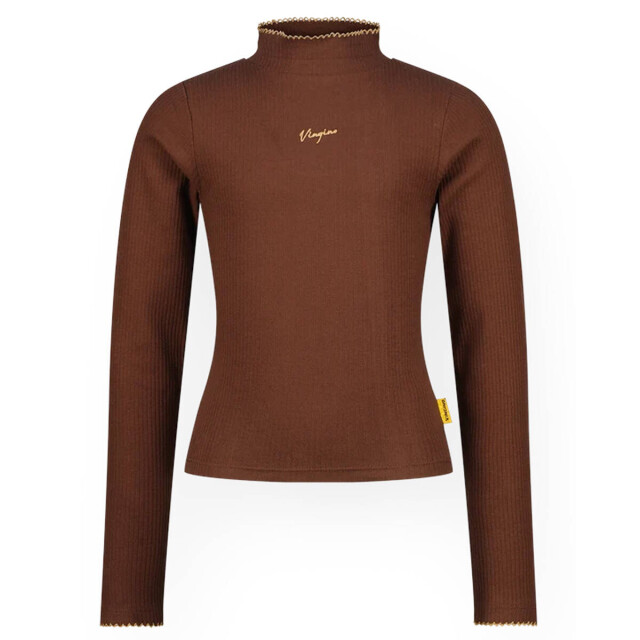 Vingino Vingino Top lange mouw AW26KG300158 Tops & T-Shirts Bruin Vingino Top lange mouw AW26KG300158 large