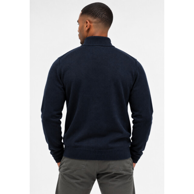 Lyle and Scott Kn2330v yz56 navy - half zip heren trui - Z56 Dark Navy/KN2330V large