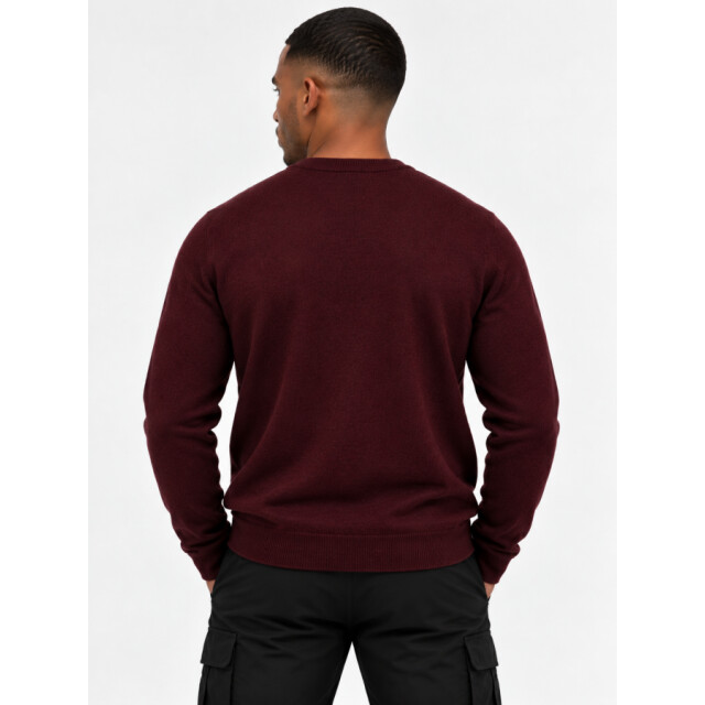 Lyle and Scott Kn2114v lamswool y357 beetrooth marl heren trui Y357 Beetrooth Marl/KN2114V Lamswool large