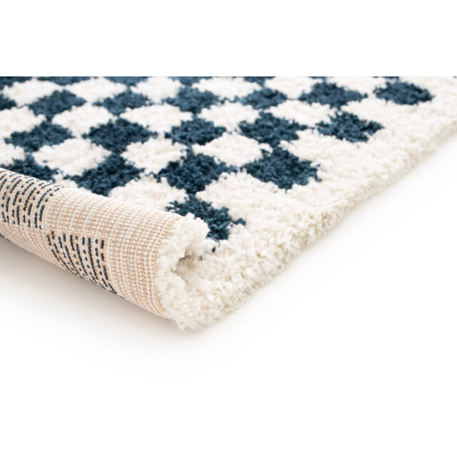AFK Living Hoogpolig ruitmotief tapijt zacht en volumineus checkers 3695113 large