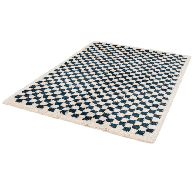AFK Living Hoogpolig ruitmotief tapijt zacht en volumineus checkers 3695113 large