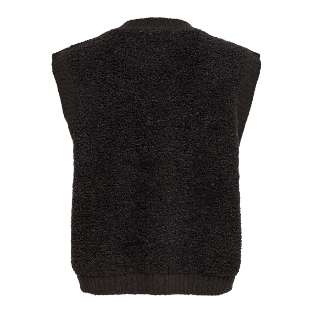 Jacqueline de Yong eira life s/l on button vest knt 15359800 chocolate torte 06741.880.0009 large