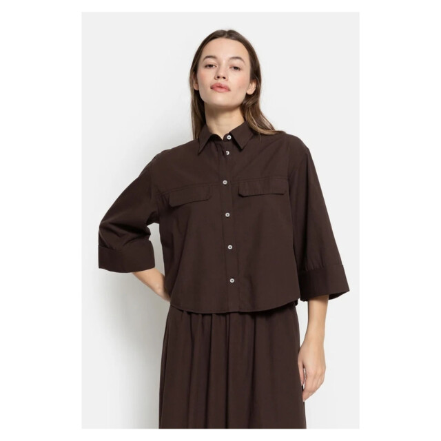 Âme Antwerp Cropped poplin shirt blouses odile Odile large