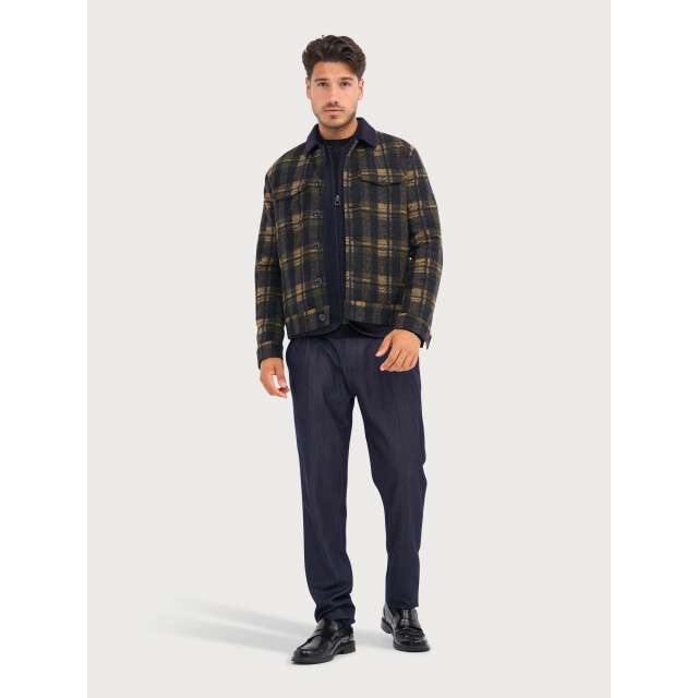 Blue Industry Ruitpatroon overshirt | MILANO-W26 large