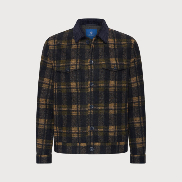 Blue Industry Ruitpatroon overshirt | MILANO-W26 large