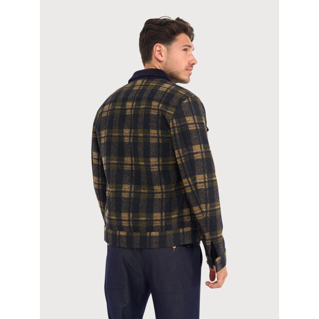 Blue Industry Ruitpatroon overshirt | MILANO-W26 large