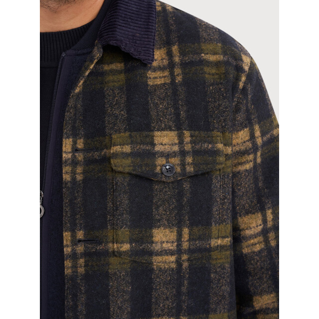 Blue Industry Ruitpatroon overshirt | MILANO-W26 large
