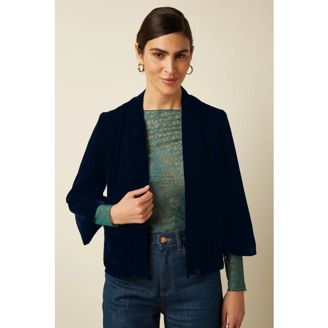 King Louie Noor jacket gamine 10701 evening blue 10701 large