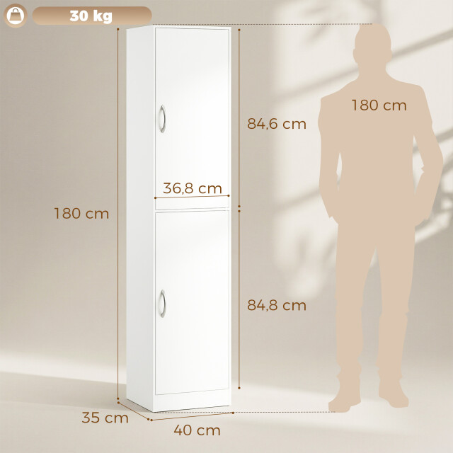 4goodz Moderne kast met 5 niveaus en verstelbare planken vrijstaande 3696112 large
