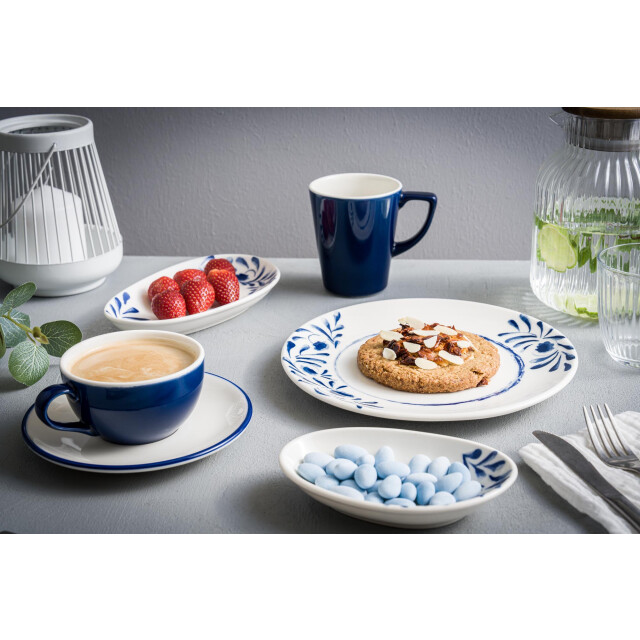 Bonna Serveerschaal lavis blue porselein 15x8.5 cm (140cc) set van 4 3696123 large