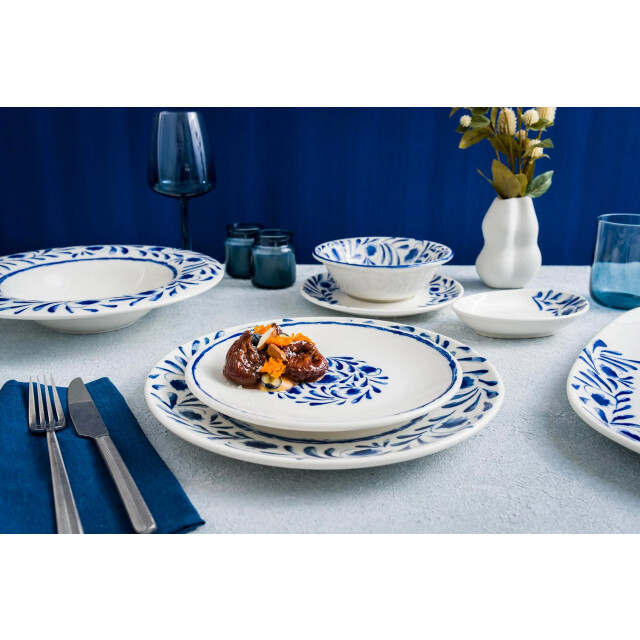 Bonna Serveerschaal lavis blue porselein 15x8.5 cm (140cc) set van 4 3696123 large
