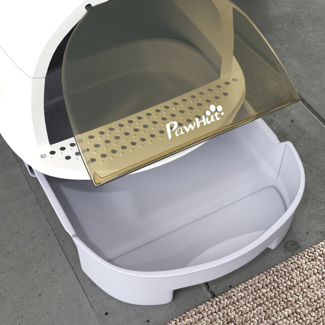 4goodz Kattenbak met deksel en met schep - 3696097 large