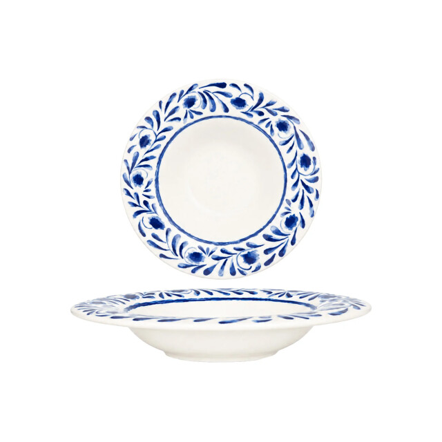 Bonna Pastabord lavis blue porselein 27 cm (500cc) set van 2 3696115 large