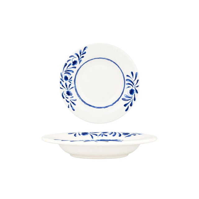 Bonna Pastabord lavis blue porselein 23 cm (330cc) set van 2 3696113 large
