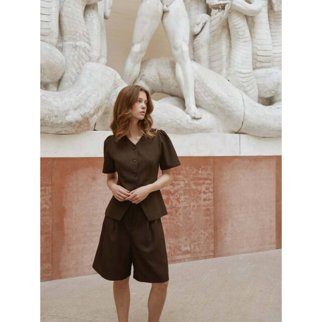 Neo Noir nika structure shorts 164538 676 dark brown 06902.870.0002 large
